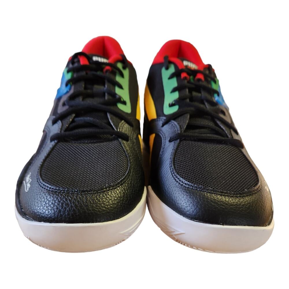 PUMA TRC Blaze Black Fives Court Basketball Low Top Athletic Shoe Sneaker Men 12 - Picture 6 of 8